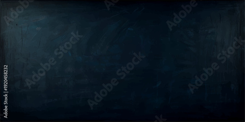 Dark navy blackboard wall texture with worn grunge detail and blank space for reading concept background