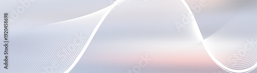 Premium light gray abstract wave background with thin layered stripes and professional aesthetic