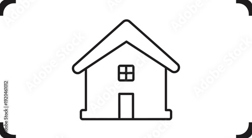Simple House Icon Vector Illustration Design