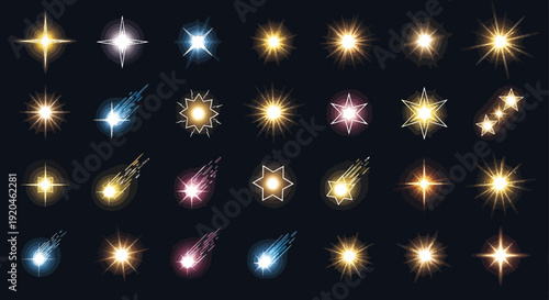 Sparkling Stars Collection: Realistic Light Effects