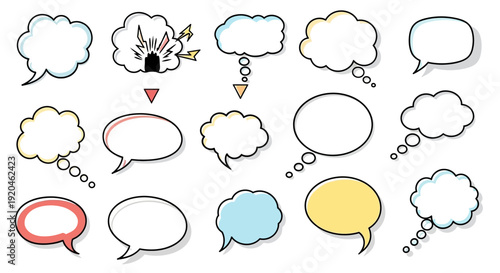 Speech Bubbles Collection: Hand-Drawn Vector Set