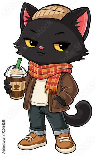 cat-coffee-vector
