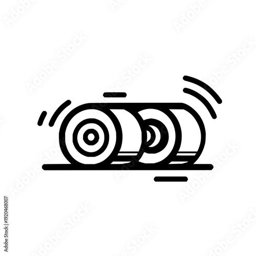 Rolling Tire Motion Graphic