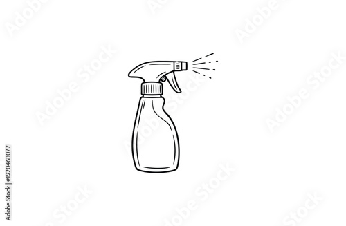Spray Bottle Flat Vector Icon Stock Vector