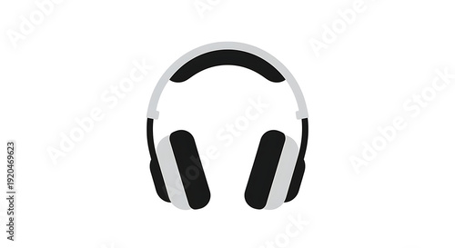Minimal Headphone Icon Vector Illustration Isolated.