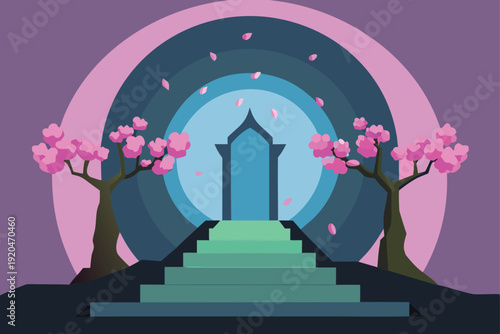 Portal Opening to Spirit Realm Fantasy Scene