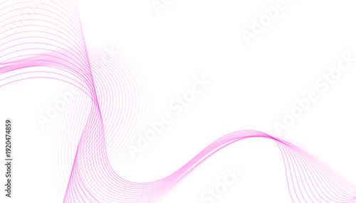 Abstract pink swirling lines on a clean white background creating a dynamic design