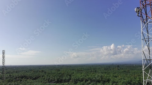 signal transmitter tower during the day