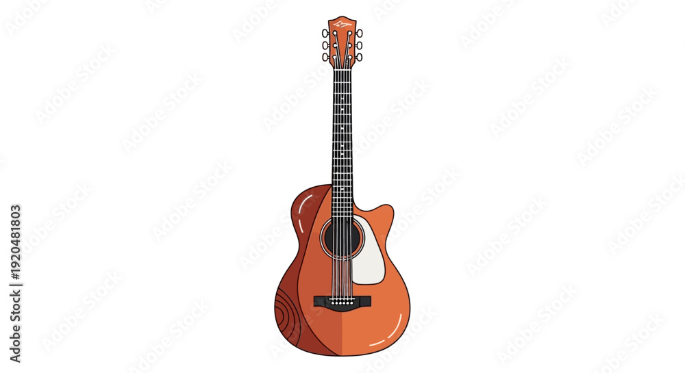 Fototapeta premium Acoustic Guitar Musical Instrument.