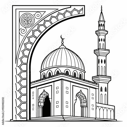taj mahal vector illustration