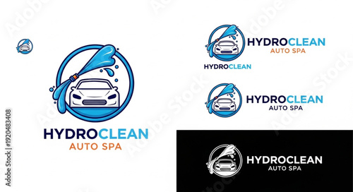 Hydroclean Auto Spa Logo Design.
