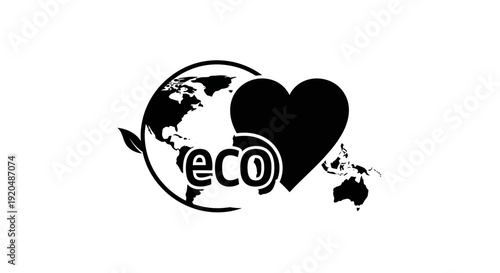 Eco Friendly Earth Logo Design Concept.