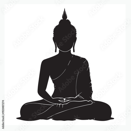 buddha statue silhouette
