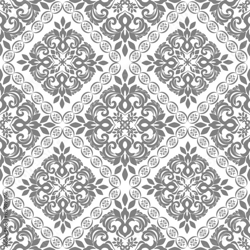 Classic Damask Seamless
Pattern - Vector Illustration for Elegant Textile
Design,Damask,Jacquard loom, Brocade, Satin weave,ethnic, geometric, textile, fabric, motif, retro, 