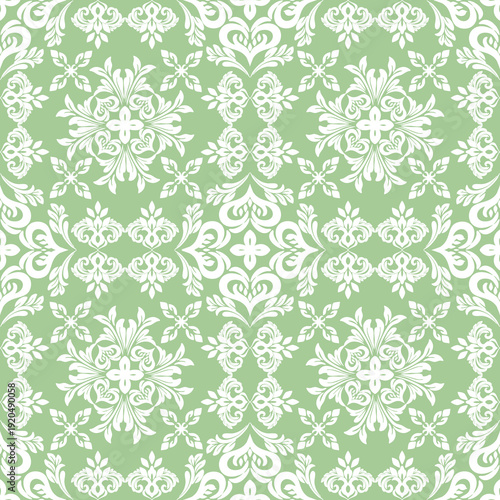 Classic Damask Seamless
Pattern - Vector Illustration for Elegant Textile
Design,Damask,Jacquard loom, Brocade, Satin weave,ethnic, geometric, textile, fabric, motif, retro, 
