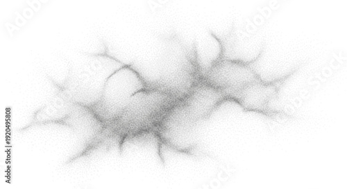 Ethereal stippled depiction of swirling clouds and mist in a grayscale palette, creating a sense of mystery, depth, and atmospheric abstraction
