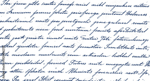 Dense, overlapping handwritten script in cursive forms a complex and illegible textured background with a vintage feel
