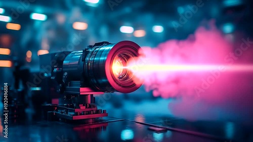 Laser technology in a high-tech laboratory setting