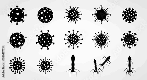 Virus Shapes Collection: Medical and Scientific Vectors