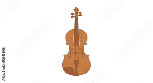 Violin Instrument Musical Stringed Wooden Body.