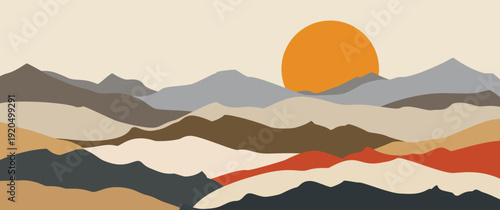 Modern urban cityscape line art vector illustration with skyscraper buildings houses and city elements for real estate and smart city background design