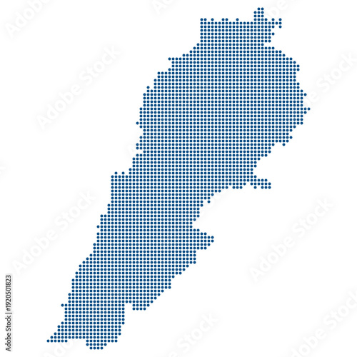Lebanon Blue Dotted Map Digital Transformation Strategy 2026 Modernization