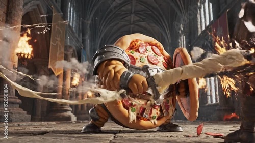 Pizza Knight - A Deliciously Animated Adventure in a Medieval Castle.