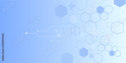 vector healthcare and medical science.futuristic background