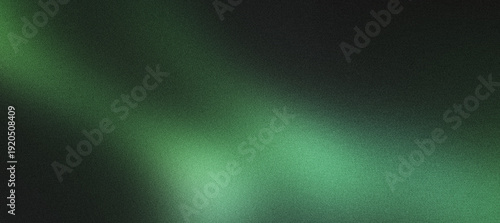 Green blurred abstract gradient background with emerald light dark moody cinematic grainy noise texture backdrop for modern digital luxury design.