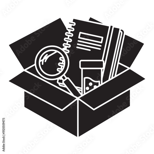 Citizen Science Kit Box With Magnifying Glass Notebook And Sample Jar, Community Research Toolkit For Field Monitoring And Biodiversity Recording