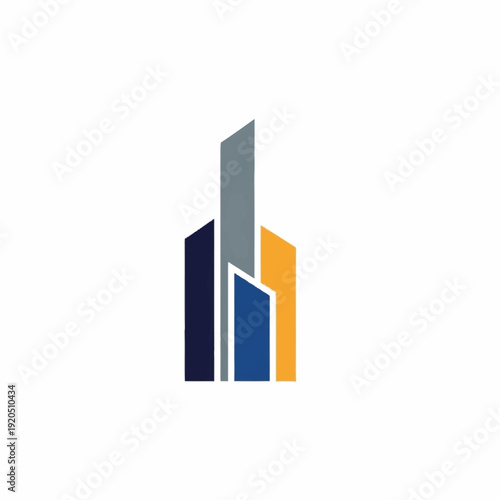 Free Download Modern Abstract Skyscraper Building Logo Design. - GFXLoad