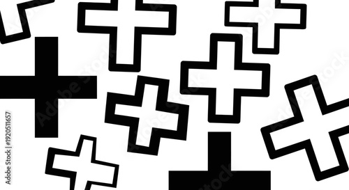 Gold 3D cross symbol glowing on a dark black background representing religion and faith