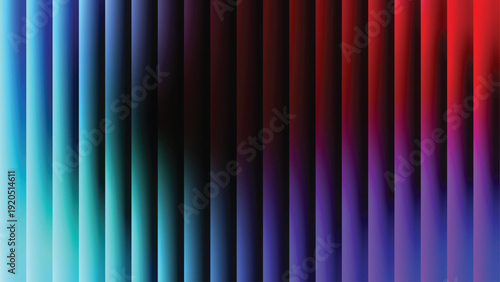 A dark red velvet curtain backdrop featuring an abstract striped pattern of vertical lines creates a dramatic theater stage texture for a silk textile illustration