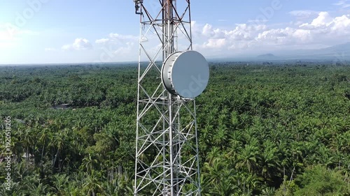 signal transmitter tower during the day