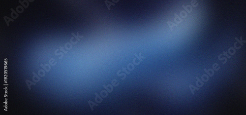 Bild auf Leinwand Abstract dark blue gradient background with subtle light flares and soft bokeh effect, creating a smooth, textured backdrop for design