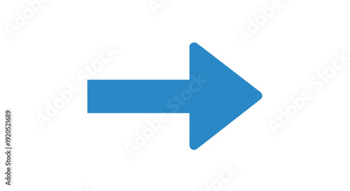 Free Download Blue Right Arrow Icon for Direction and Navigation - GFXLoad