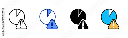 Attention Span icon set multiple style collection