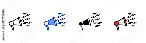 Signal Noise icon set multiple style collection