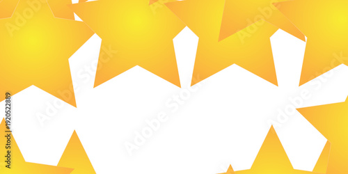 Vector yellow five stars isolated template. Row of five orange stars representing a perfect rating, commonly used in reviews, customer feedback. Yellow star Rating symbol vector.