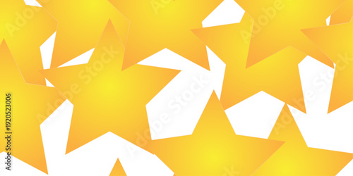Vector yellow five stars isolated template. Row of five orange stars representing a perfect rating, commonly used in reviews, customer feedback. Yellow star Rating symbol vector.