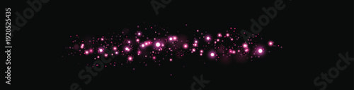 Abstract purple and pink light pattern on black background