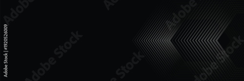Linear arrow halftone background. Striped gradient triangle texture. Line arrows center pointing. Thin to thick repeating stripe backdrop for poster, cover, banner. Vector masculine sporty wallpaper