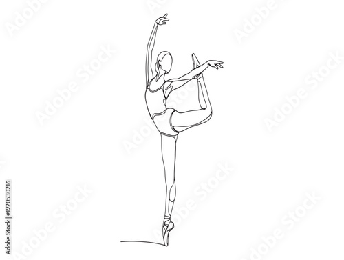 A black and white sketch of a woman performing a dance move on a pole