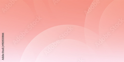 Abstract soft pink and peach gradient background with elegant overlapping circles vector illustration eps10