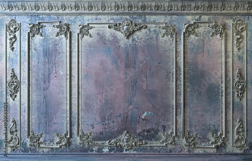 Extra large background arch abandoned cabinet wall