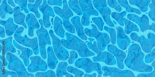 Water texture background. Water surface with ripples and sun glare. Sea waves summer abstract background