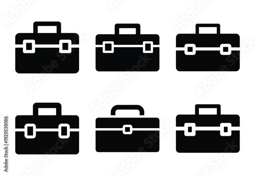 A set of  constriction tools and toolbox icons