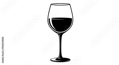 wine glass isolated on white