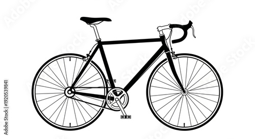 vintage bicycle silhouette