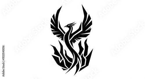 black silhouette of a plant